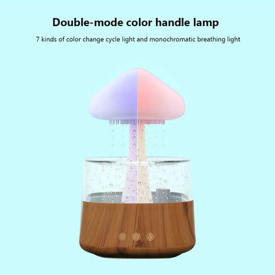 Mushroom Rain Air Humidifier Electric Aroma Diffuser Rain Cloud Smell